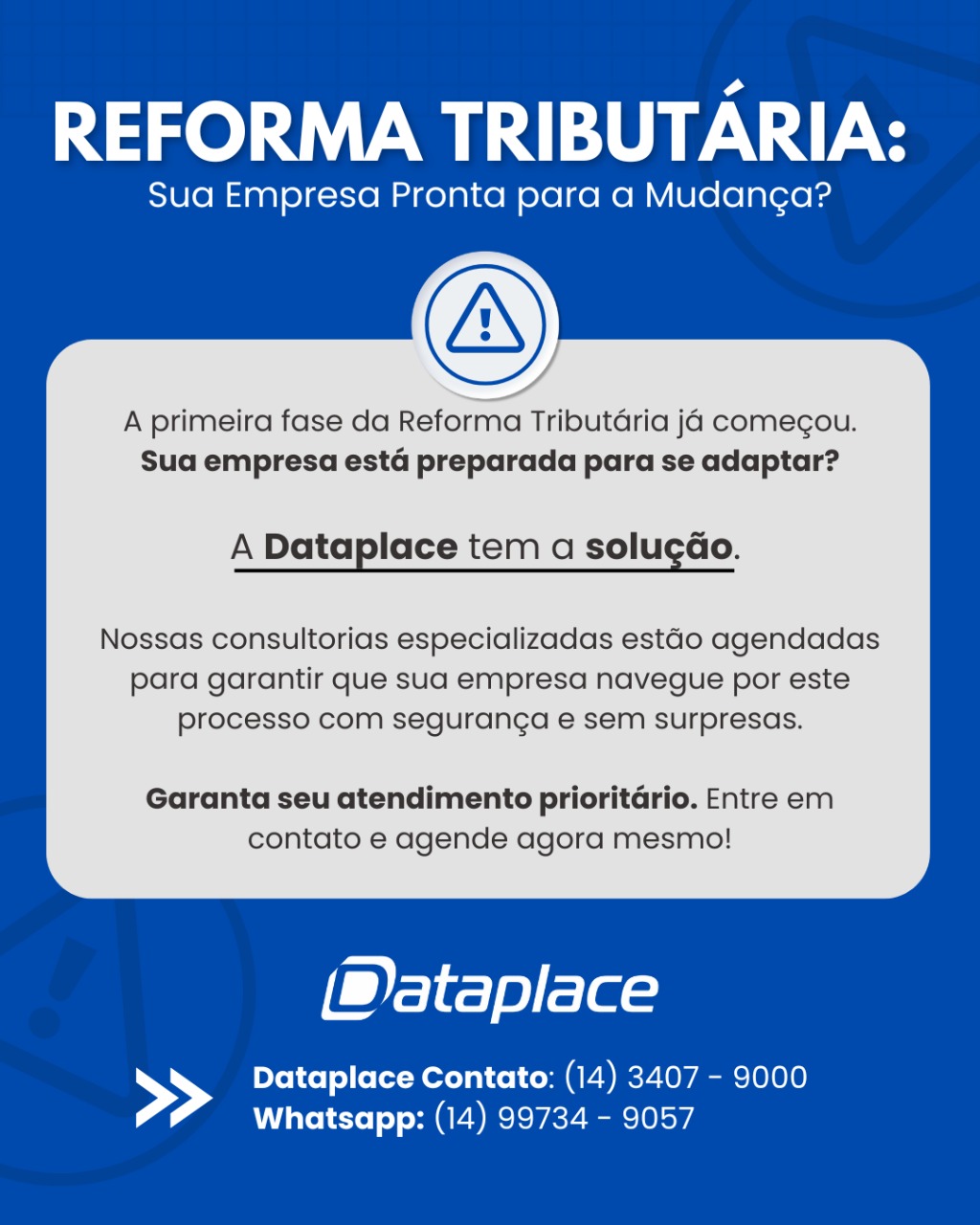 Reforma Tributária é com a Dataplace